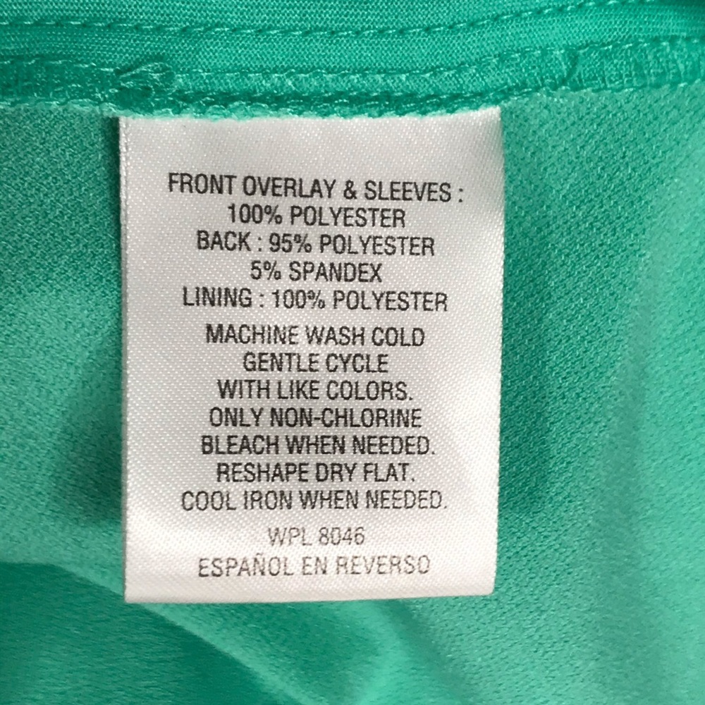 Charter Club semi-sheer chiffon bell sleeve top - Picture 6 of 6